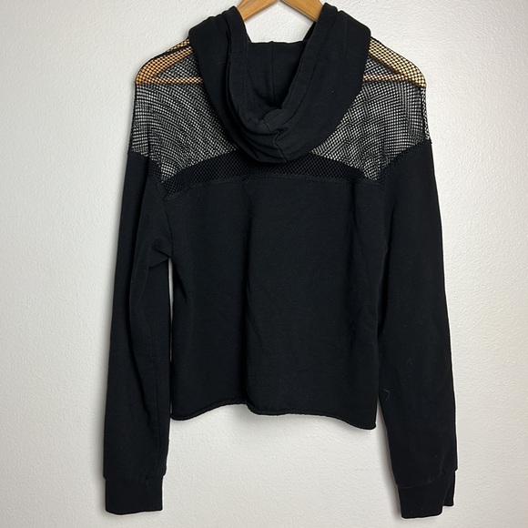 Hot Topic Dead 2 Me Pastel Mesh Panel Girls Crop Hoodie - Picture 5 of 8